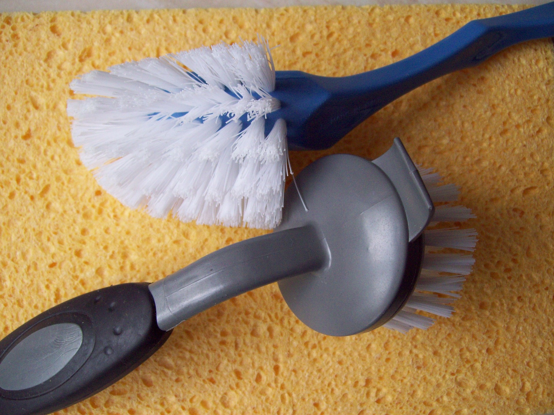 Disinfect all cleaning tools and throw away sponges that have been overused. 